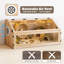 Habitat en bois pour hamster avec porte supérieure à charnières et panneau avant transparent