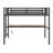 Metal Loft Bed With Power Outlet And LED Lighted, Space-Saving