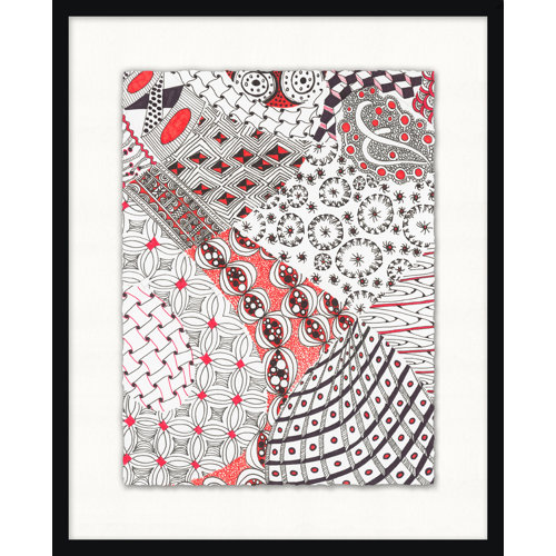 Wendover Art Group Black And White And Red All Over Black And White And ...
