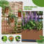 Boîte à fleurs en métal avec treillis 72 x 47 po Grid-923738987