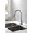 Single Handle Brushed Nickel Faucet With Pull Down And Stain- Surface Stainless Steel Kitchen 360 Rotatable Nozzle Easy Maintenance In-1015958049