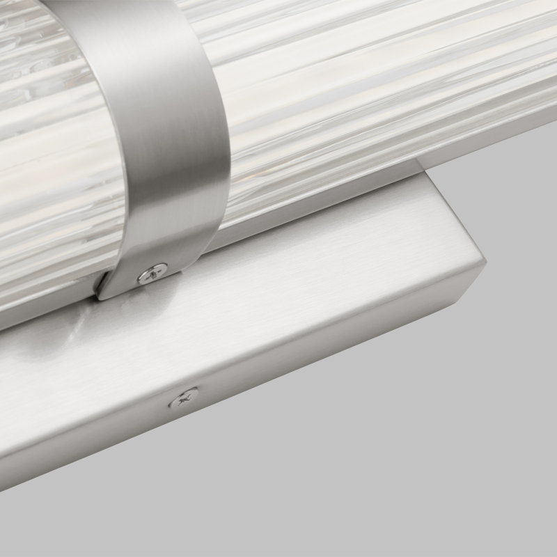 1 - Light LED Vanity Light, Brushed Nickel, 18 W, 19"H x 4.8"W x 2.8"D