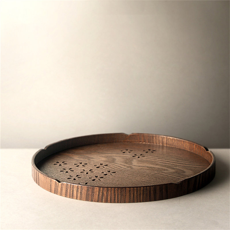 Domunique Wood Tray, 0.91" H x 11.81" W x11.81" D