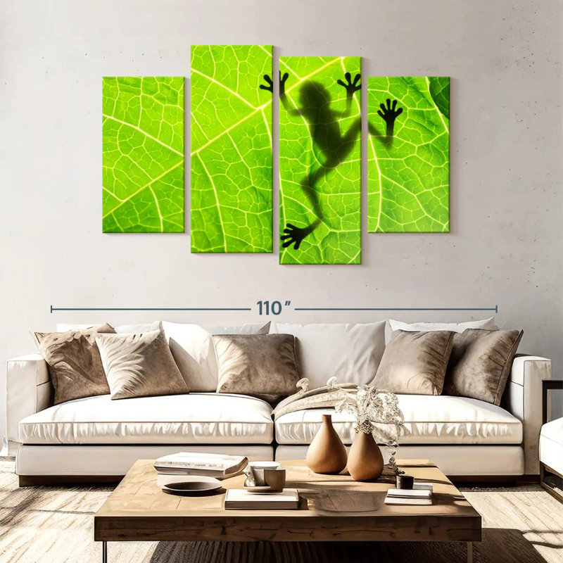 Brampt Frog Leaf Shadow, 54" H x 84" W