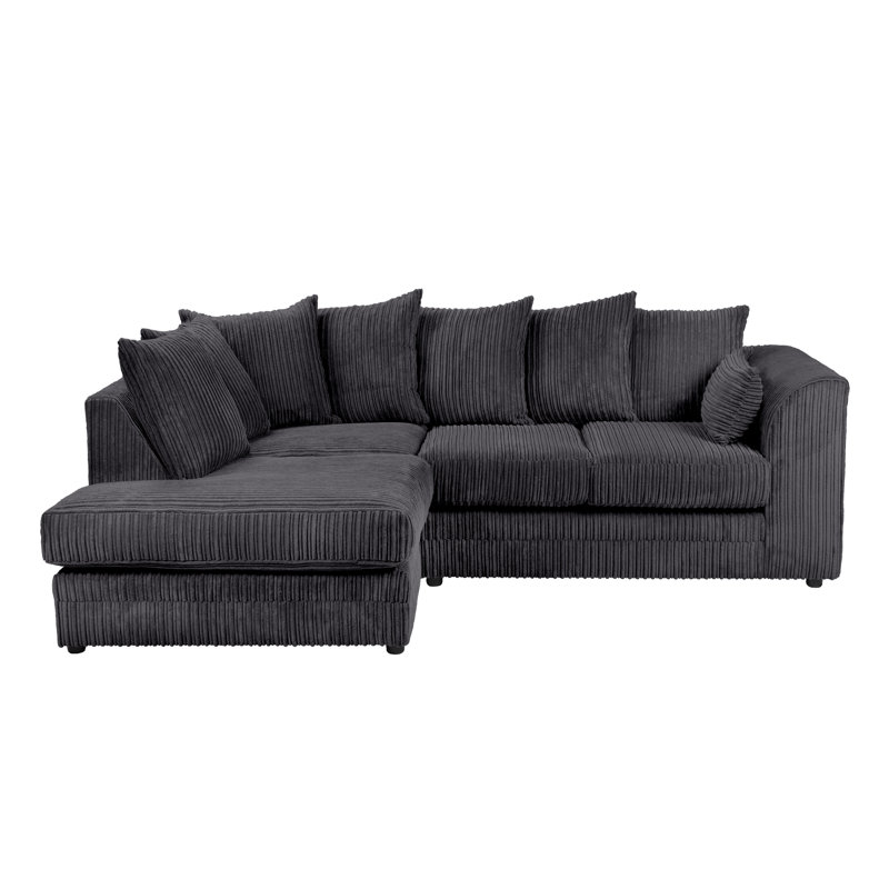 Moana 2 - Piece Living Room Set, Black, Left Hand Facing