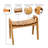StoneCreek Oak Wood Curved Bow Stool - Versatile Slatted Bench Seat for Entryway, Bathroom, Bedroom & Garden-2064914227
