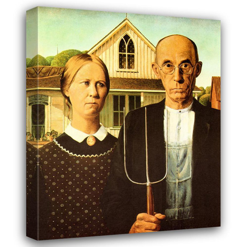 « American Gothic », H 18 po x l 14 po