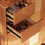 Cherry Wood Colour+Silver Manufactured Wood+Metals Shoe Storage