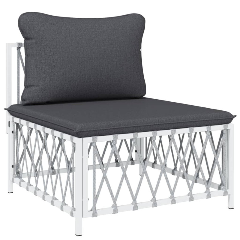 Minafo Outdoor Armless Lounge Chair, White