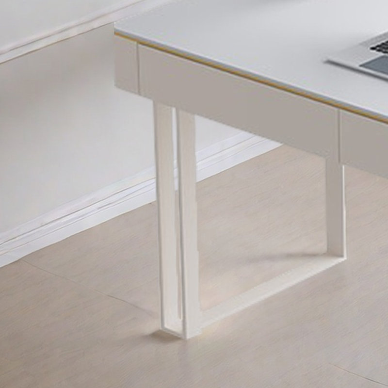 Luxury rock slab office desk, 29.52" H x 55.11" W x 21.65" D