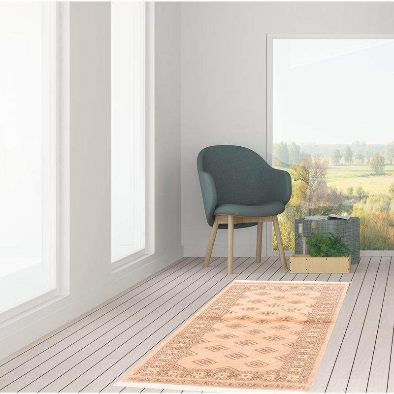 Tapis beige Maleaha Peshawar 3 pi 0 po x 5 pi 0 po