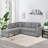 Modern Gray Sleeper Sofas With Storage Ottoman For Small Spaces