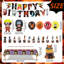 Ensemble de 29 articles de fête d'anniversaire Naruto, ensemble de décorations de fête pour enfants Naruto