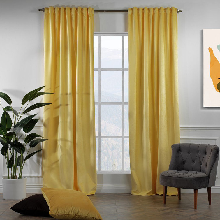 Lined Blackout Matte Velvet Extra Wide & Extra Long Custo Made Single Panel