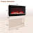 Hwang Wall Mounted/Recessed-in Ultra-Thin Electric Fireplace-1916877711