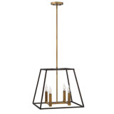 Burley Oak 4-Light Single Geometric Pendant