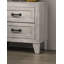 Table de chevet avec finition blanche délavée et élégante table de chevet 1Pc