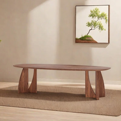 Oak wood dining table