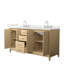 Meuble-lavabo double autoportant de 66 po avec plateau en quartz Janna-108351995-108352000-108351996
