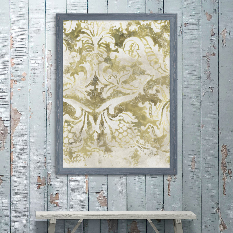 « antique tile ii » par paul cezanne-image-cadre de dessin, H 38 po x l 28 po x P 1,25 po, Toile avec cadre gris