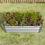 [2 pièces] Jardinières rectangulaires surélevées en métal
