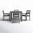 Greyson Square 4 - Person 38'' L Outdoor Dining Set