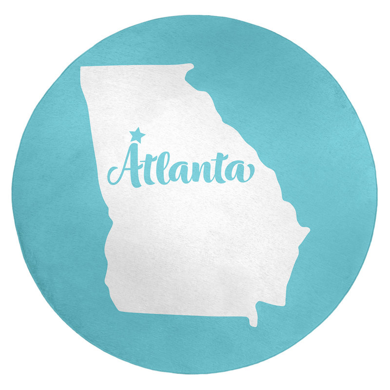 Tapis bleu de poly-chenille atlanta georgia