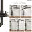 Wall Mount Rainfall Shower System, Dual‑Function Shower Head with Slide Bar, Handheld Shower-128567558