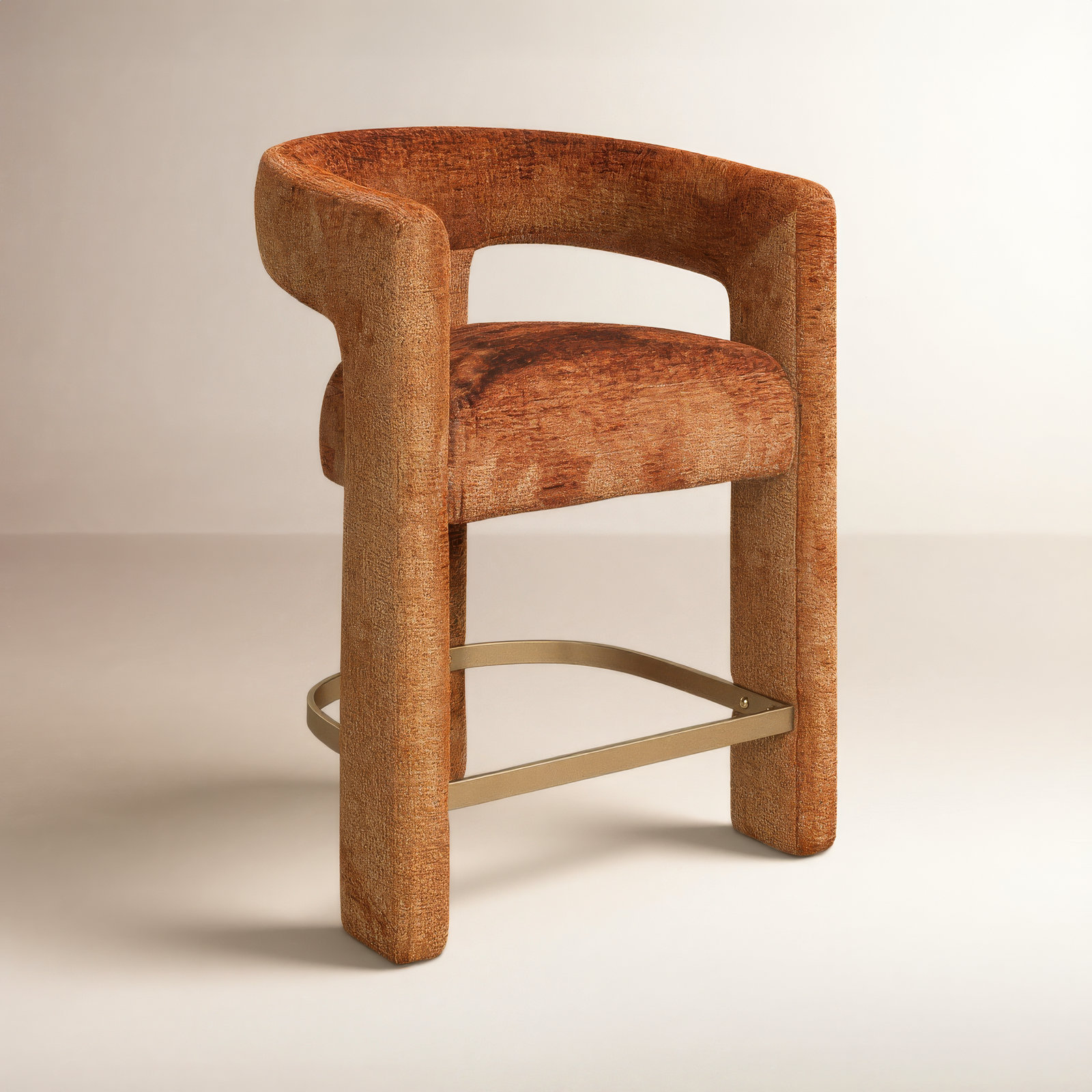 Darlington 25" Bar Stool, Gwen Rust Microsuede