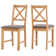 Hatcher 6 - Person Extendable Solid Oak Dining Set