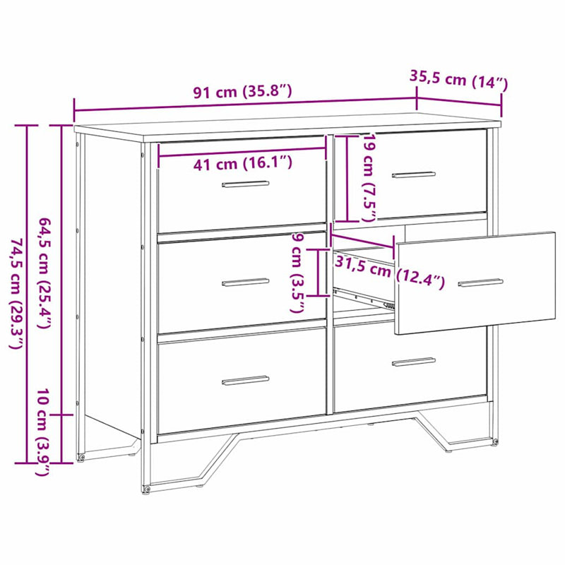 Rectangle Accent Chest, Black Oak
