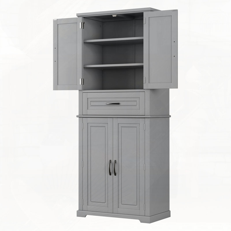 Armoire de salle de bain 30 "avec tablette réglable, Gris