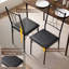 Ensemble de table de salle à manger 6 pièces de 47 po pour 6 personnes, table de cuisine et chaises rembourrées en polyuréthane avec banc pour petits espaces-1093919609