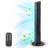 40 Inch Bladeless 60 Degree Oscillating Tower Fan With Aromatherapy Diffuser And Insertable Remote, Features With 38Db Low Noise Operating, 15H Timing, WIFI Control, Black