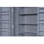Grande armoire de rangement autoportante en bois avec 8 portes, 3 tablettes réglables, 7 tiroirs et 8 supports à vin