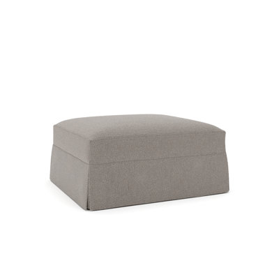 Lucia Slipcovered Ottoman by Wayfair Custom Upholstery