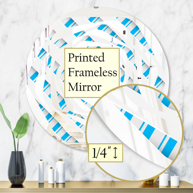 Miroir mural 3D 3D VI, H 31,5 po x l po