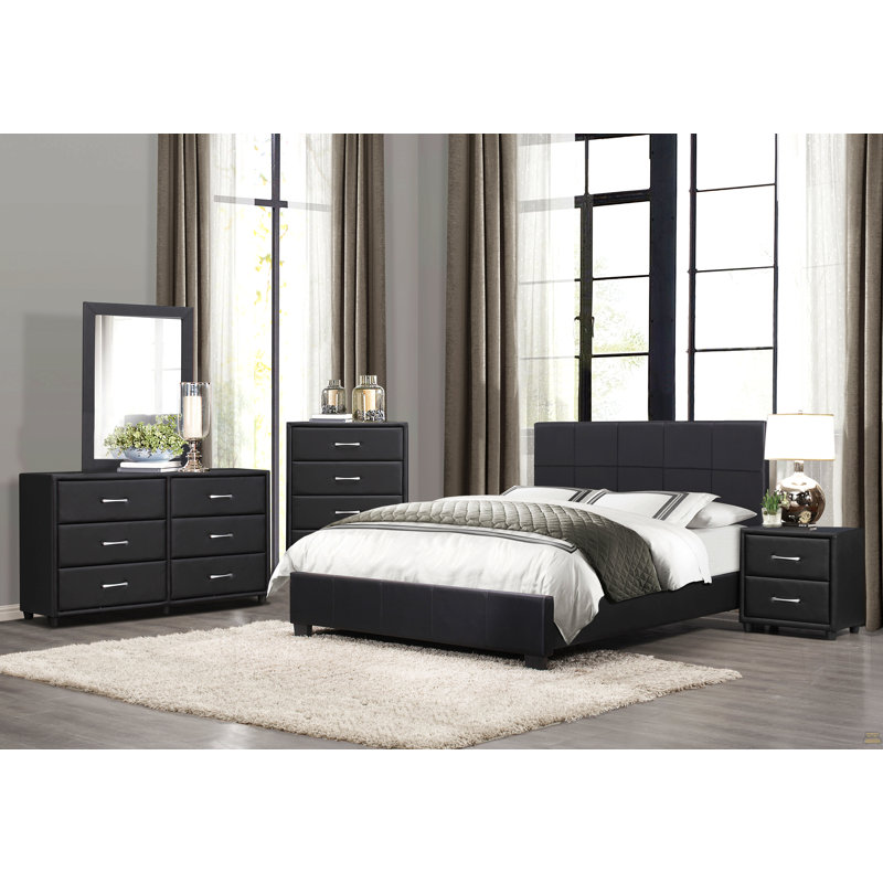 Twin Size Panel Bed 1Pc