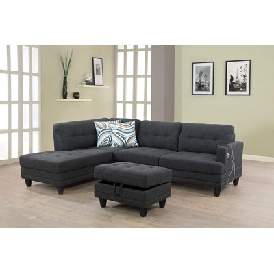 Jowers Upholstered L-Shaped Sectional
