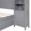 Lit en bois avec armoire et tablette tout-en-un-301786146