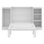 Lit escamotable simple avec tablettes de rangement et garde-robe, base de lit cachée pliable