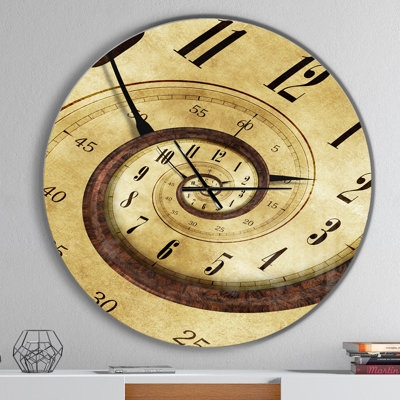 Endless Time Spiral - Horloge murale moderne