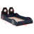 Wood Race Car-Shaped Platform Bed With LED And Upholstered Backrest-1327916432