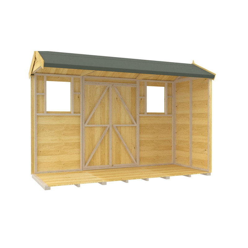 4ft x 10ft Apex Summer Shed