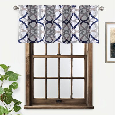 Jasso Geometric Tailored Window Valance