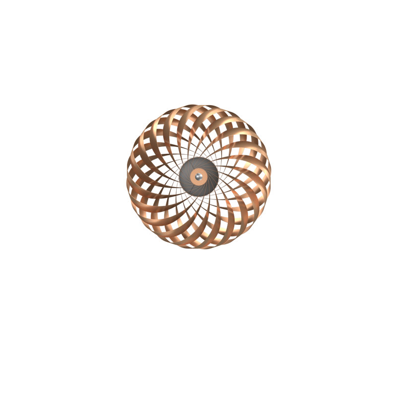 TR5 Wall light, 23.62" H x 23.62" W x 7.87" D, Natural