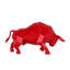 Low Poly Bull Resin Statue-773117643