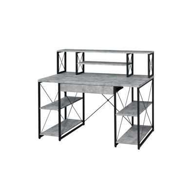 Amiel All Purpose Gray Finish Writing Desk (Not Including Office Chair)