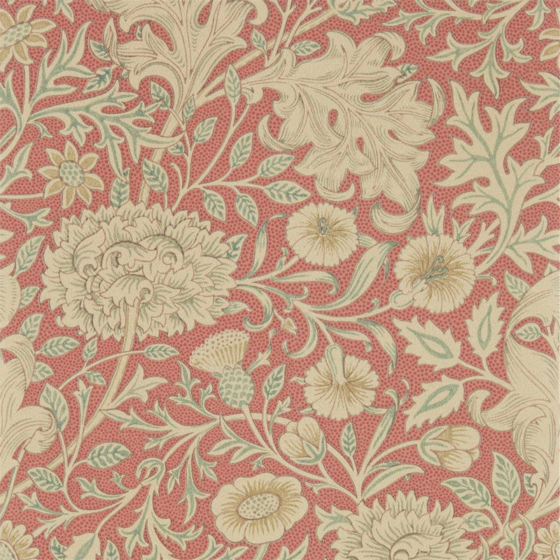 Double Bough Wallpaper, Carmine Red