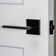 Viaggio Quadrato Rosette Privacy With Brezza Lever In Titanium Grey